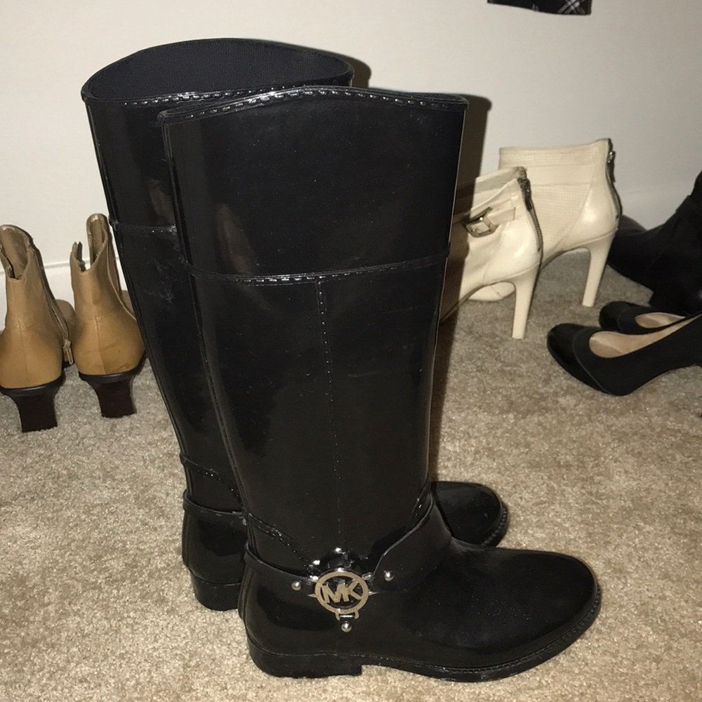 Michael Kors Black rain boots